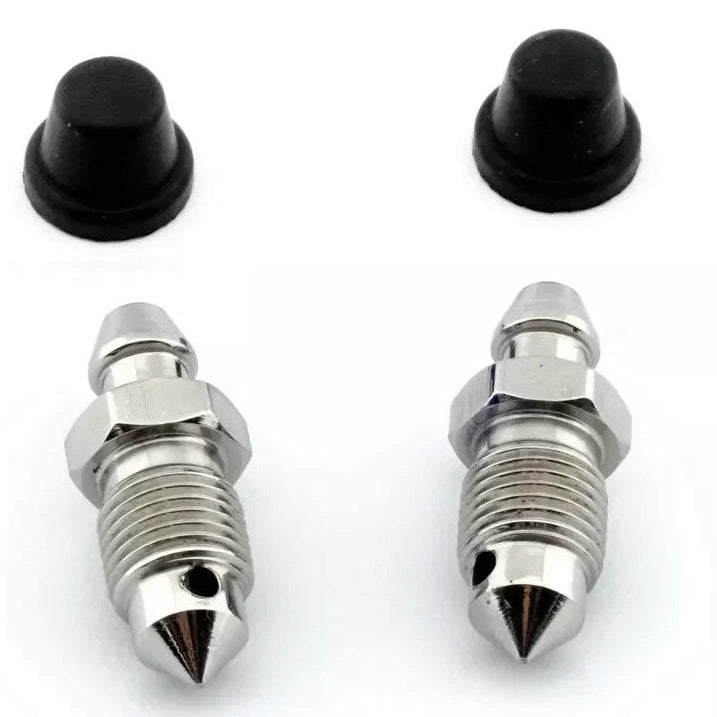 Volvo S40 V40 S90 V90 Brake Caliper Bleed Screw M8x1.25 x2 with Dust Caps — up to 2004