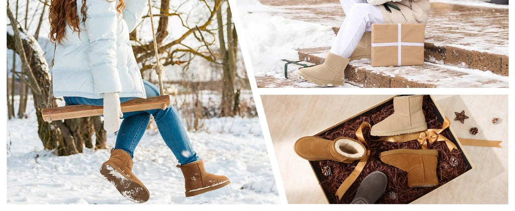 Women's Comfy Suede Plush Winter Warm Snow Boots