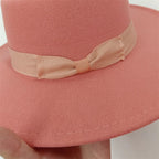 Sombrero Raised Top Fedora Hat 2023 New European and American Fedora Hat Jazz