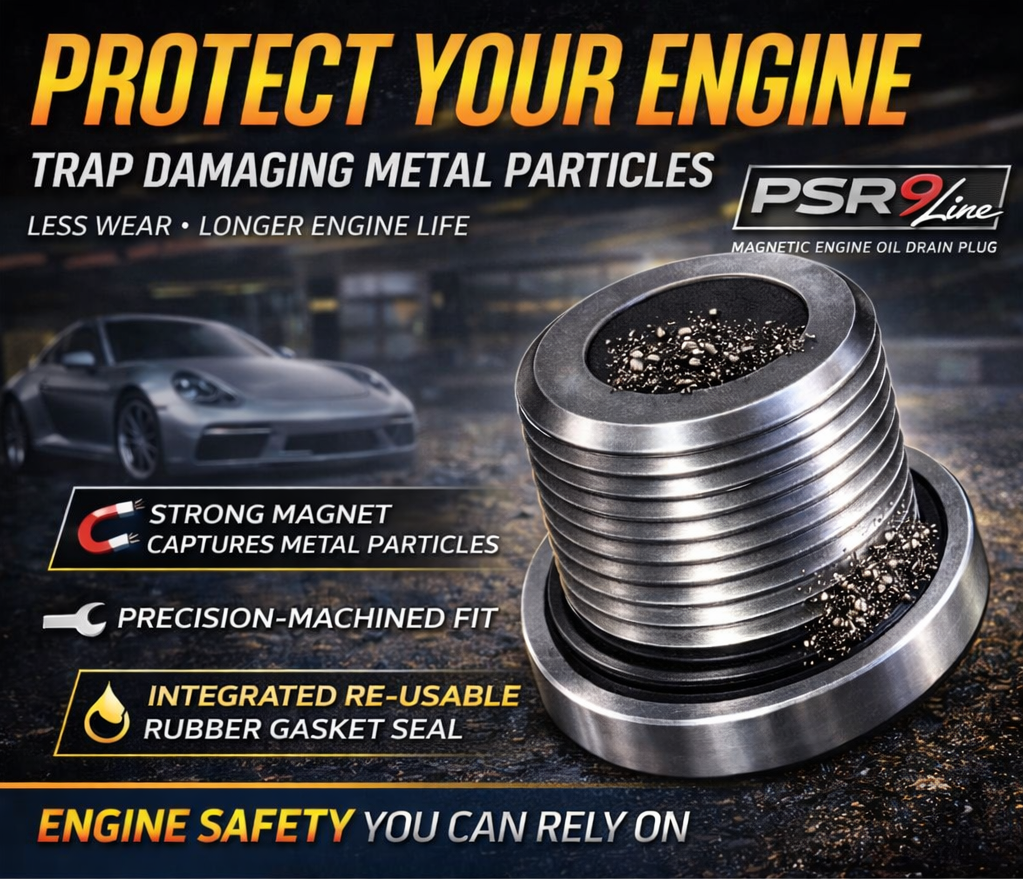 Porsche's Oil Magnetic Drain Plug & Washer Engine Protection for 986 987 996 997