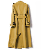 Long Sleeve Trench Coat For Women Office Long Outerwears Jacket