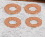 BMW Diesel Fuel Injector Copper Washer Seal Set x4 — M47 N47 B47 Engines — OE 2247156