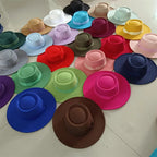 Sombrero Raised Top Fedora Hat 2023 New European and American Fedora Hat Jazz