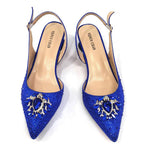 Italian Hollow Design Women's Shoes And Matching Bag