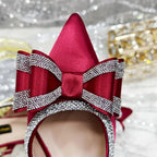 Women's Low Heels Shoes and Bags Italian Set