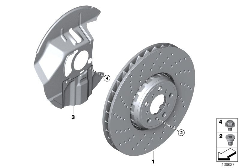 BMW Brake Disc Retaining Bolt M Power 1 2 3 4 5 6 X Series Cars