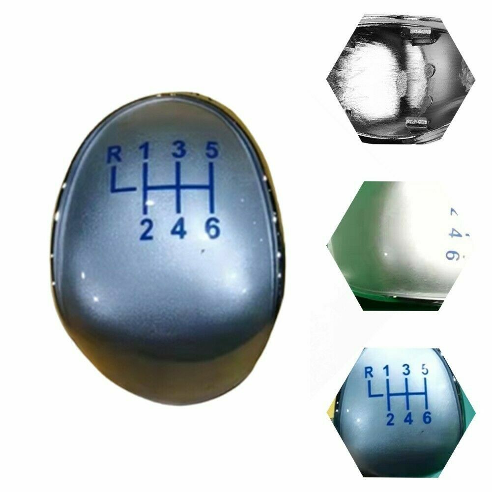 6 Speed Gear Stick Knob Cap Cover BLUE Pattern For FORD FIESTA FOCUS ST TRANSIT