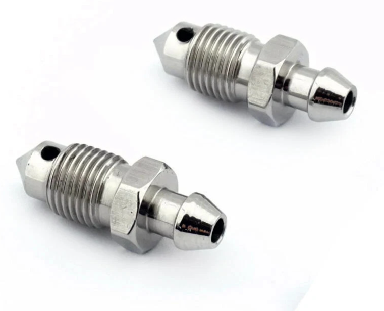Brake Caliper Bleed Screw Nipples x2 Twin Pack with Cap – M10x1 – Motorcycle & Car