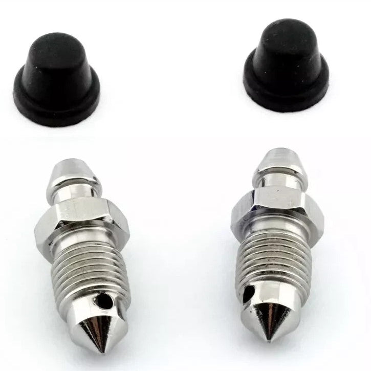 Toyota Brake Caliper Bleed Screw M10x1 x2 with Dust Caps — OE Spec
