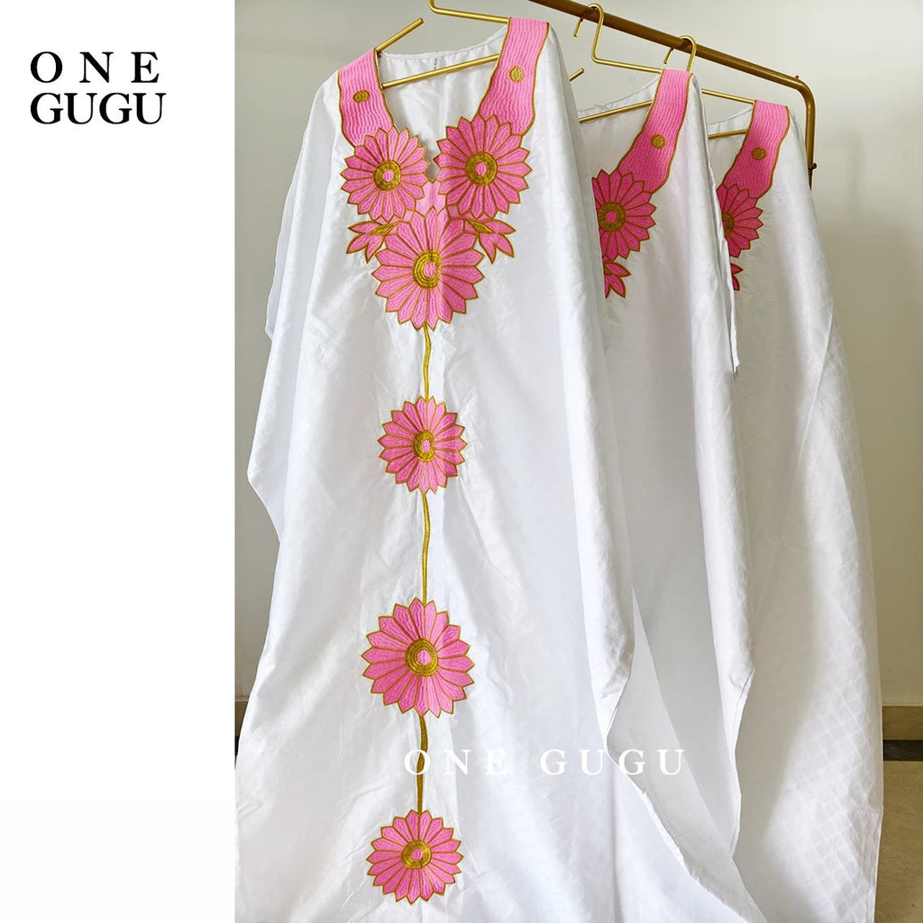 First Quality African Boubou Dress With Scarf Nigerian Traditional Dashiki