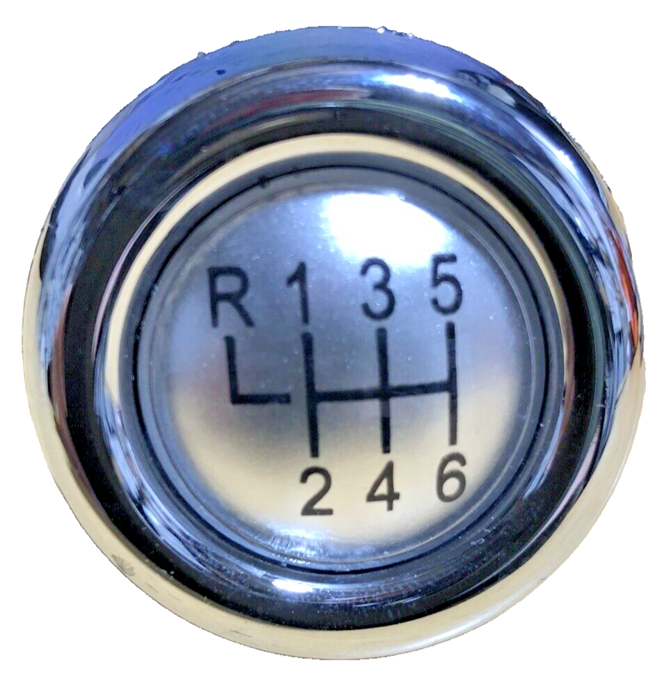 MINI 6 Speed Gear Shift Knob Soft Leather Silver Shift Pattern R55 R56 R57 R60