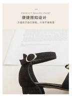 Girls' Sandals Summer New High Heel Soft-soled Princess Shoes Fashion Bow Roman