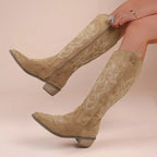 Embroidered Western Cowboy Boots for Women