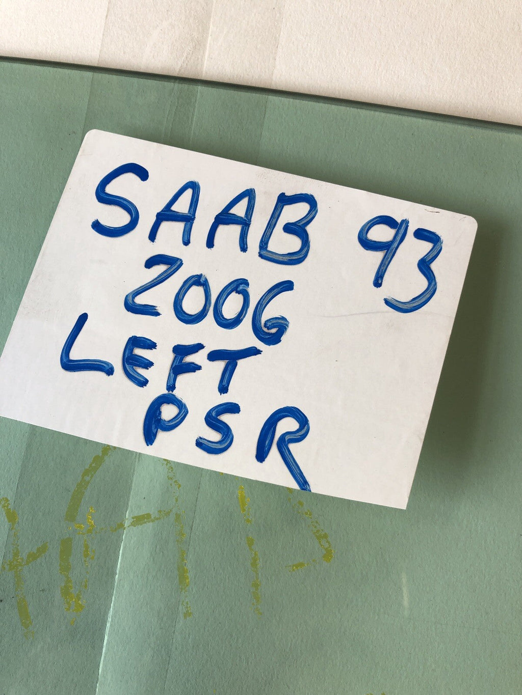 Saab 93 2006  Left Rear Window Glass