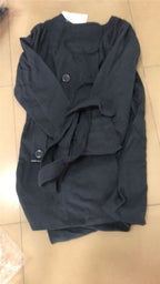 Fashionable Women's Woolen Warm Fleece Double Breast Jacket With Belts