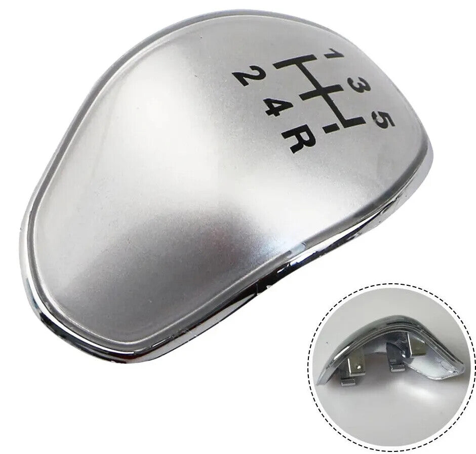 FORD Fiesta 5 Speed Gear Stick Knob Cap Cover Silver for Kuga Focus C Max KA