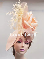 Big Flower Fascinator Derby Hat Women Party Dinner Headpiece Royal Ascot