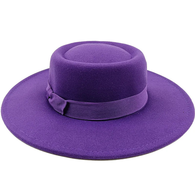 Sombrero Raised Top Fedora Hat 2023 New European and American Fedora Hat Jazz