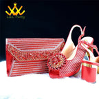 2025 Special New Arrivals Italian Women Shoes and Bag to Match in Green Color