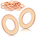 BMW Fuel Injector Copper Washer Seal Set  Diesel M57 N57 B57 Engine 6Pc 2247156