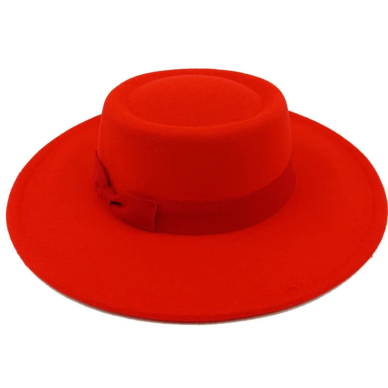 Sombrero Raised Top Fedora Hat 2023 New European and American Fedora Hat Jazz