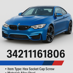 BMW Brake Disc Securing Hex Bolt Screw Fastener Fits 1 2 3 4 5 6 7  Series X3 X5