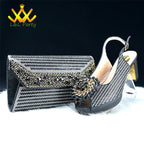 2025 Special New Arrivals Italian Women Shoes and Bag to Match in Green Color