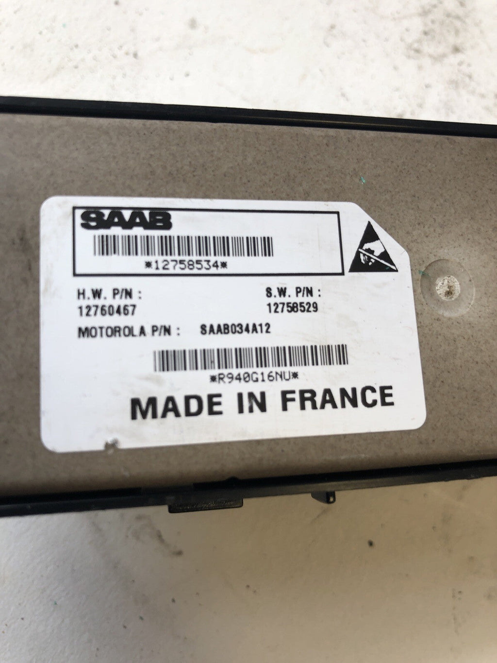 Saab 93 9-3 Year 2005 Rear Door Left Side Electric Window Switch