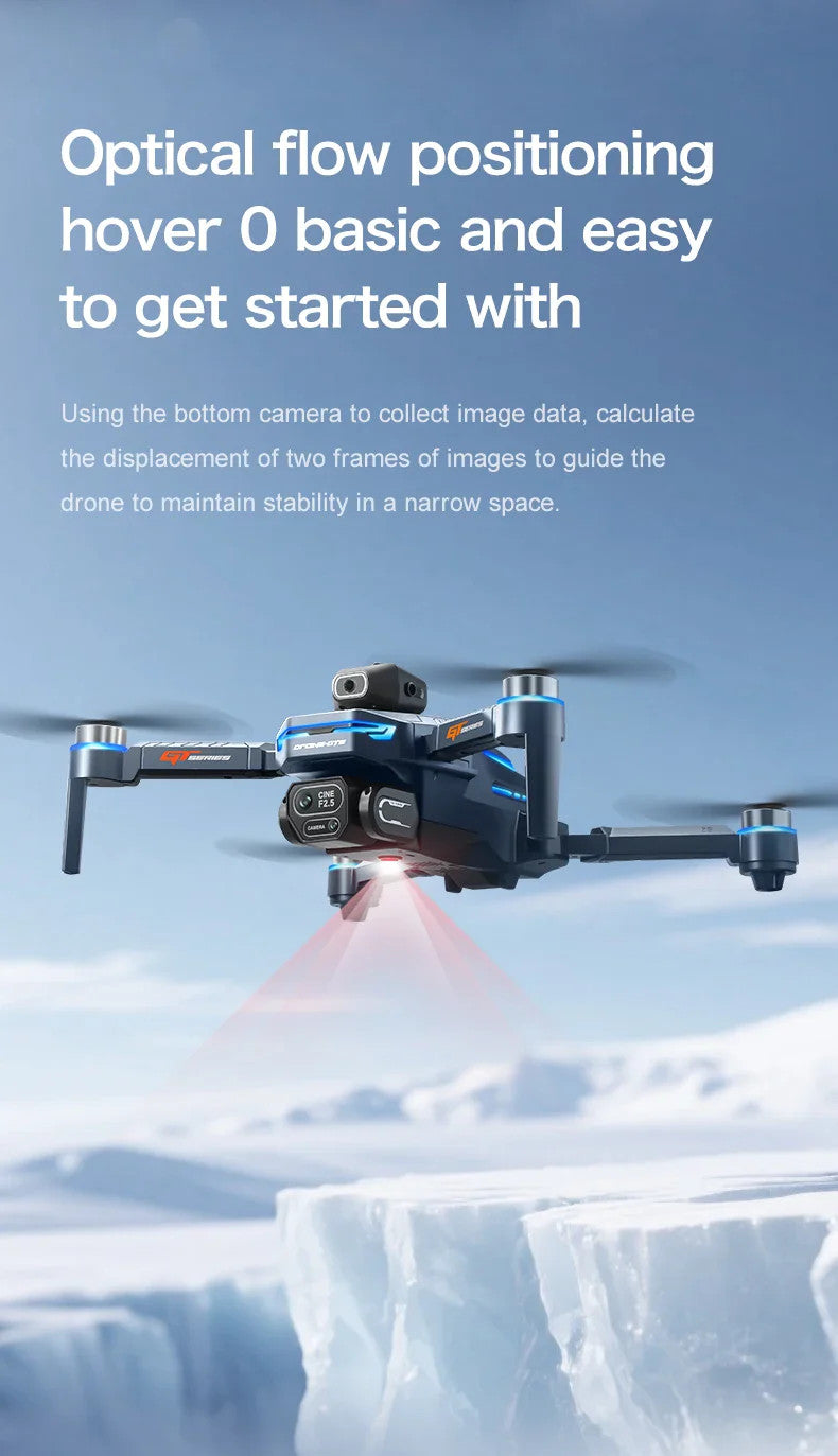 GT8 Mini Drone 8K WiFi GPS HD Aerial Photography Quadcopter with Cameras Toys