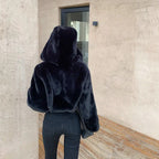 Women's Winter Fabulous Fluffy Hooded Fur Jacket