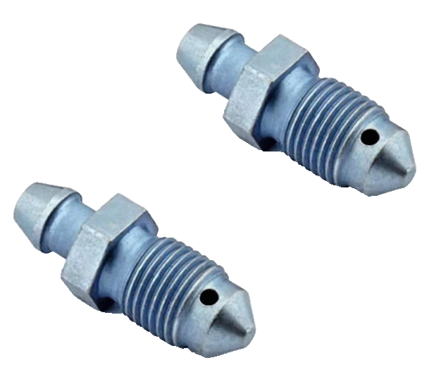 Brake Caliper Bleed Screw Nipples x2 Twin Pack with Cap – M10x1 – Motorcycle & Car