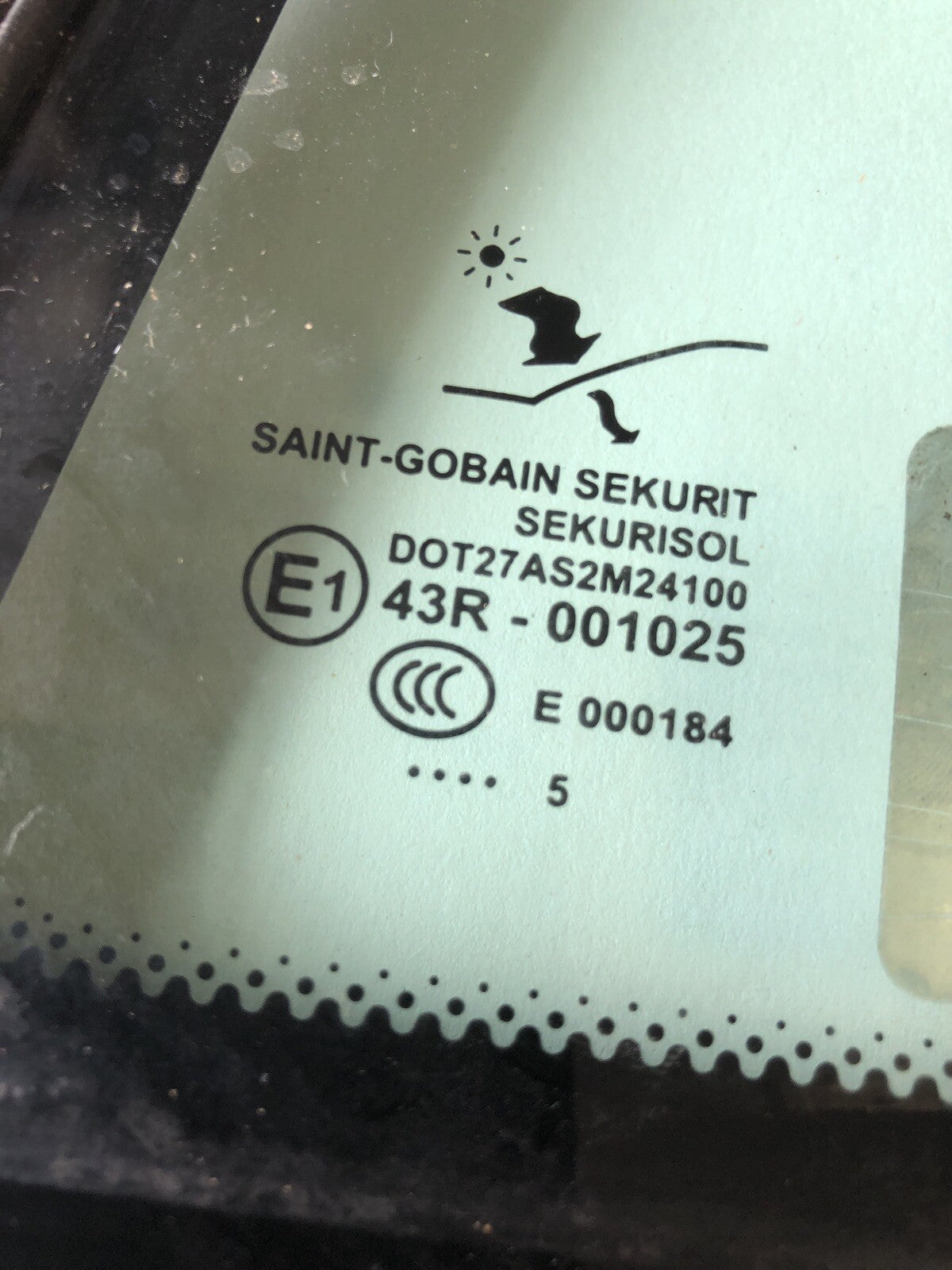 Saab 93 2006  Left Rear Quarter Glass Window