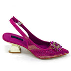 2024 Nigerian Design Evening Party Shoes And Bag Set Lucky Star Bag With