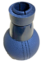 MINI 6 Speed Gear Shift Knob Soft Leather Silver Shift Pattern R55 R56 R57 R60