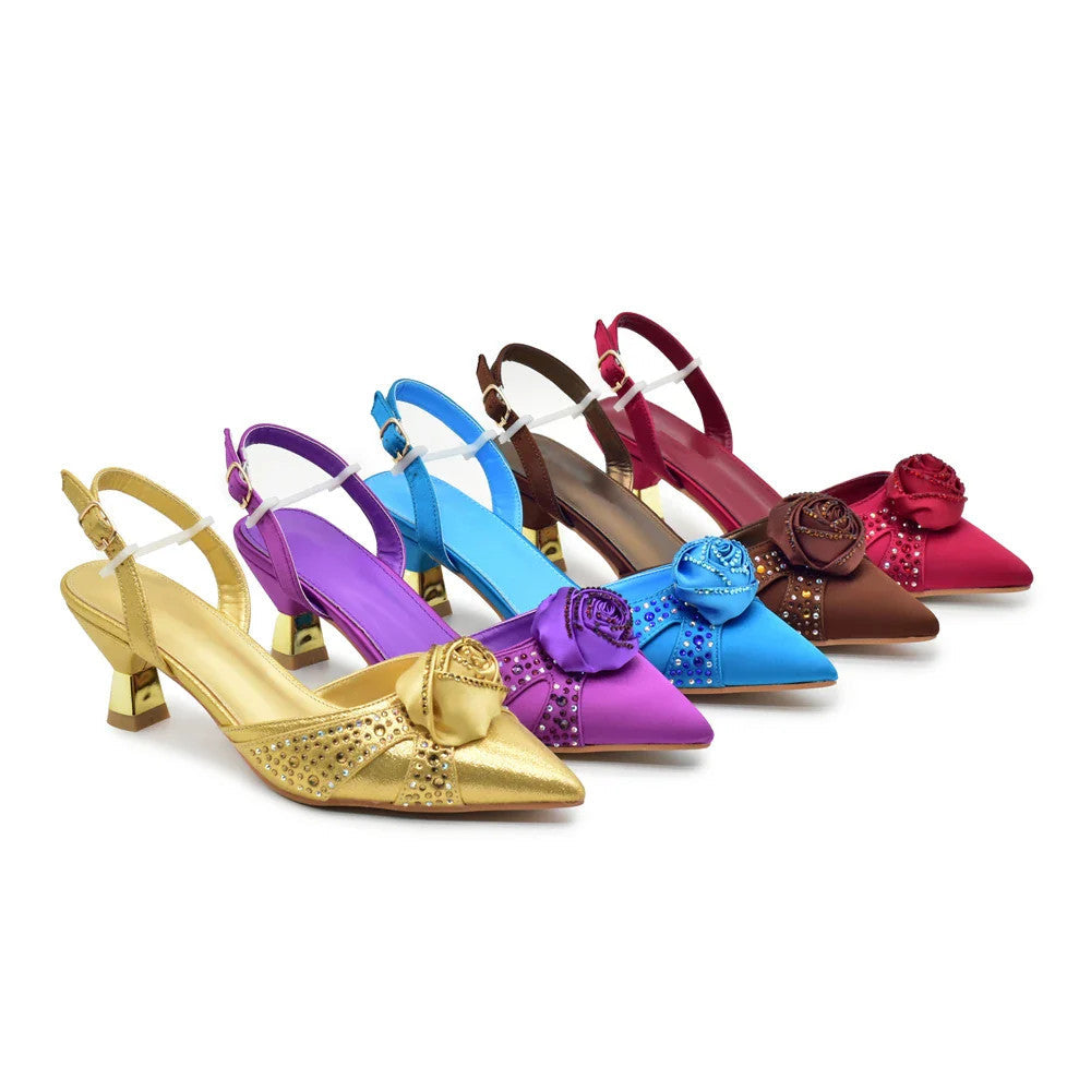 New Fashion Women Shoes and Bags To Match Set Nigeria Party Women's Pumps with