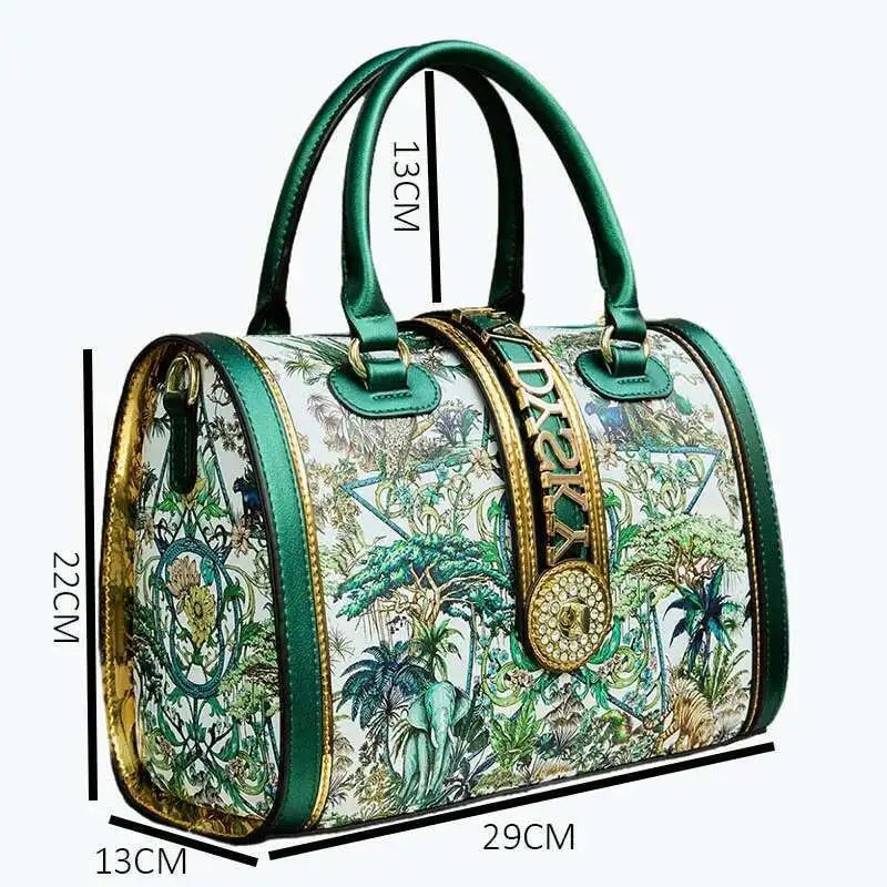 Large-capacity Women's Boston Barrel Handbags