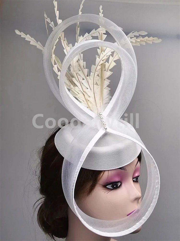 Ladies Royal Ascot Chapeau Cap Wedding Fascinator Hat Headpiece Women Church