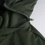 Double Sided Women's winter Thick Detachable Zipper Parka Jacket
