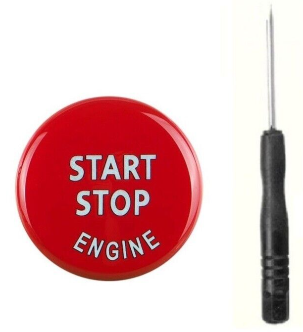 BMW RED Start Stop Engine Switch Button Cover 1 3 4 5 6 7 8 Series