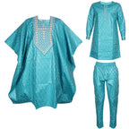 Elegant African Dresses for Women Traditional Bazin Embroidery Wedding Party