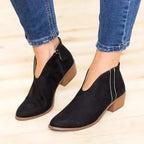 High Heel Boot Women Sexy Pointy Thick Heel Boots Party Leopard Print Shoe