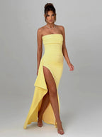 Giyu Sexy Club Evening Party Dresses Women 2025 Summer Slash Neck Backless