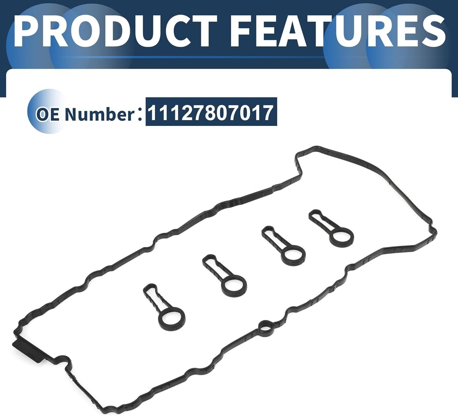 Cam Cover Gasket Set for all BMW N47 2.0D Engines 06 to 13  M.P.N # 11127802604.