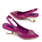2024 Nigerian Design Evening Party Shoes And Bag Set Lucky Star Bag With