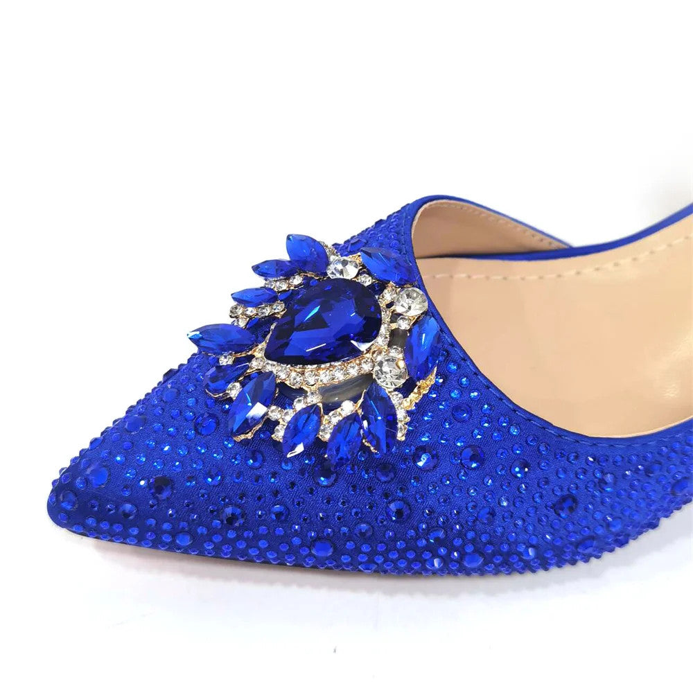 Italian Hollow Design Women's Shoes And Matching Bag