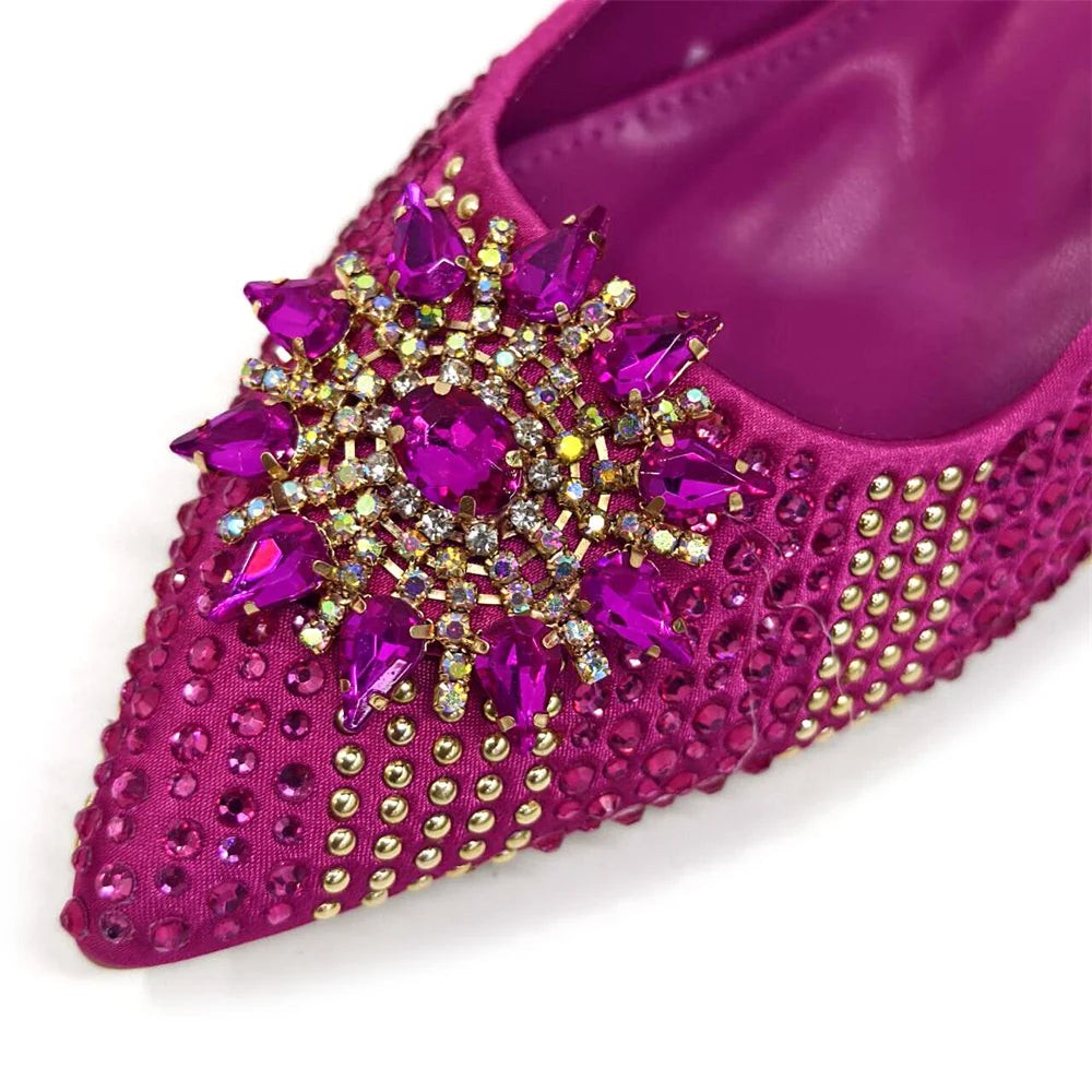 2024 Nigerian Design Evening Party Shoes And Bag Set Lucky Star Bag With
