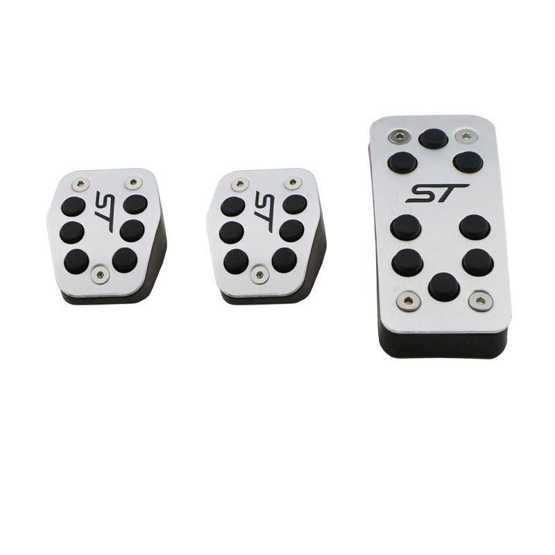 FORD Kuga ST Alloy Brake Clutch Accelerator Pedal covers # MK2 & MK3 Black Logo