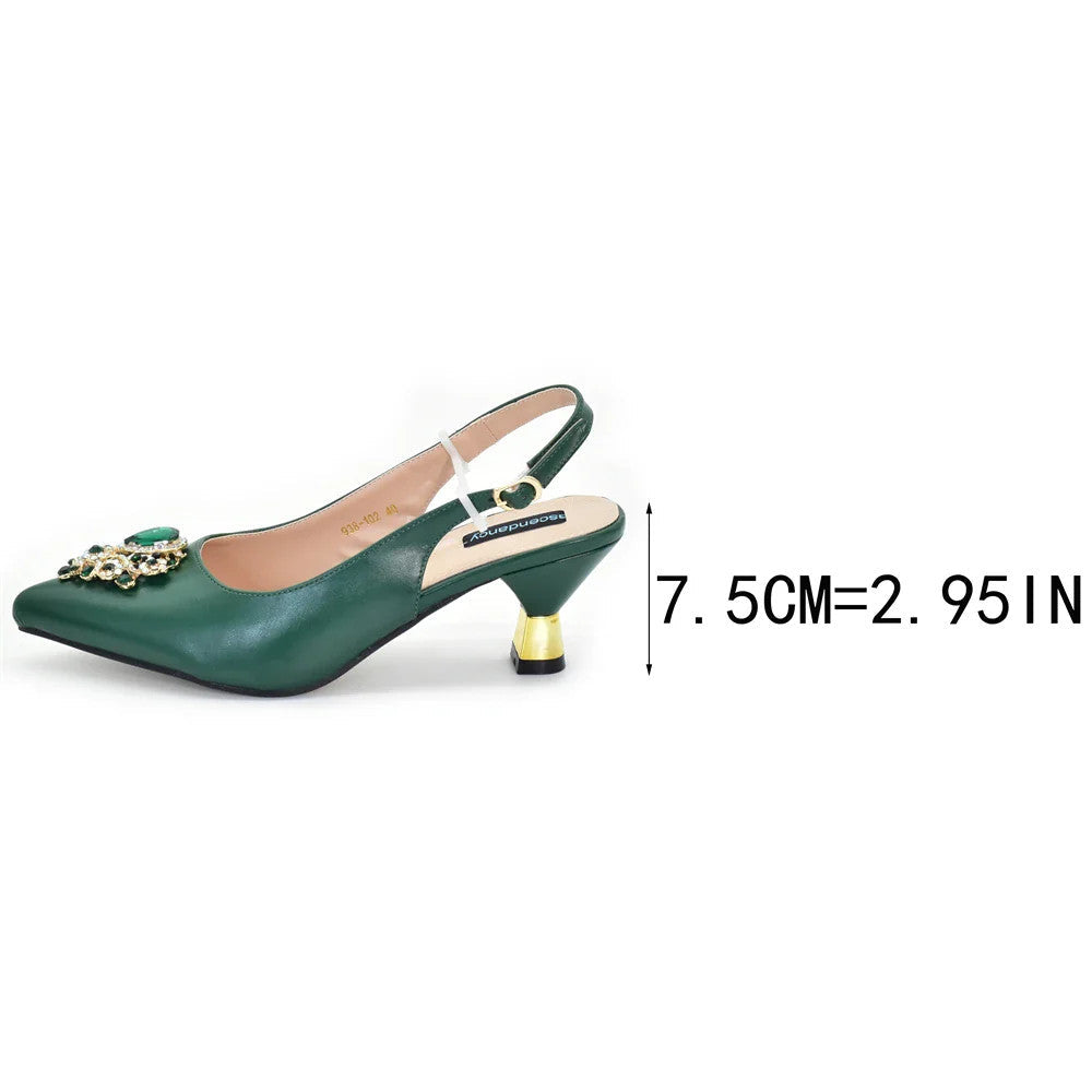 New Fashion Women Shoes and Bags To Match Set Nigeria Party Italian Shoe and