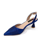 Women's Italian Party Shoes and Bag Set With Elegant Diamond Butterfly