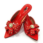 2022 Rivet Style Women Shoes and Bag to Match in Color matching High Quality